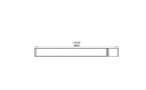 Ecosmart Fire Flex 140BY.BXR Bay Fireplace Insert - Black Finish / Black Burner - ESF.FX.140BY.BXR.B